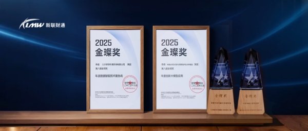 掘金配资 新联财通荣获第八届金璨奖“年度创新大模型应用”与“年度数据智能技术服务商”双项大奖